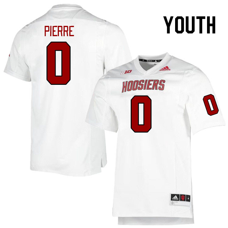 Youth #0 Noah Pierre Indiana Hoosiers College Football Jerseys Stitched-Retro